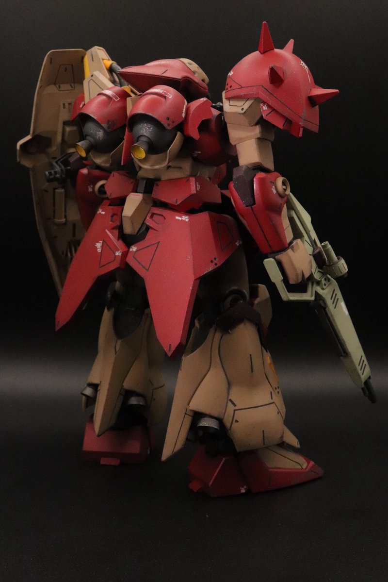 fujimonchang's tweet photo. HGメッサーF01型 完成しました。
今回は、
・全塗装(筆塗り+缶スプレー)
・デカール
・艶消し
・筋彫り
・汚し
で仕上げました🫡

#プラモデルライフ
#ガンプラ
#閃光のハサウェイ https://t.co/lghOWVQsRy