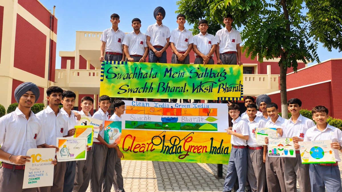 westerncomd_IA's tweet photo. *Swachhata Mein Sahbhag*
 *Swachh Bharat, Viksit Bharat*

As part of #SwachhataHiSeva2026,#ChakraWarriors turned commitment into action across Ambala, Patiala, Dappar, Nabha & Sangrur Cantts from 17–25 Sep 2026.
From clearing accumulated waste, leaf litter & deadwood to creating awareness among the next generation, the campaign went beyond cleanliness. It inspired Jan Bhagidari, responsible citizenship & a culture of sustainability.
🌱 300+ Army Public School students joined poster-making, awareness sessions and interactive activities on Waste Segregation & the 3Rs—Reduce, Reuse, Recycle.
Clean Cantt
 *Green Cantt • Proud India* 🇮🇳
#IndianArmy #WesternCommand #CleanAndGreen #ResponsibleCitizen

@adgpi @WesternComd_IA