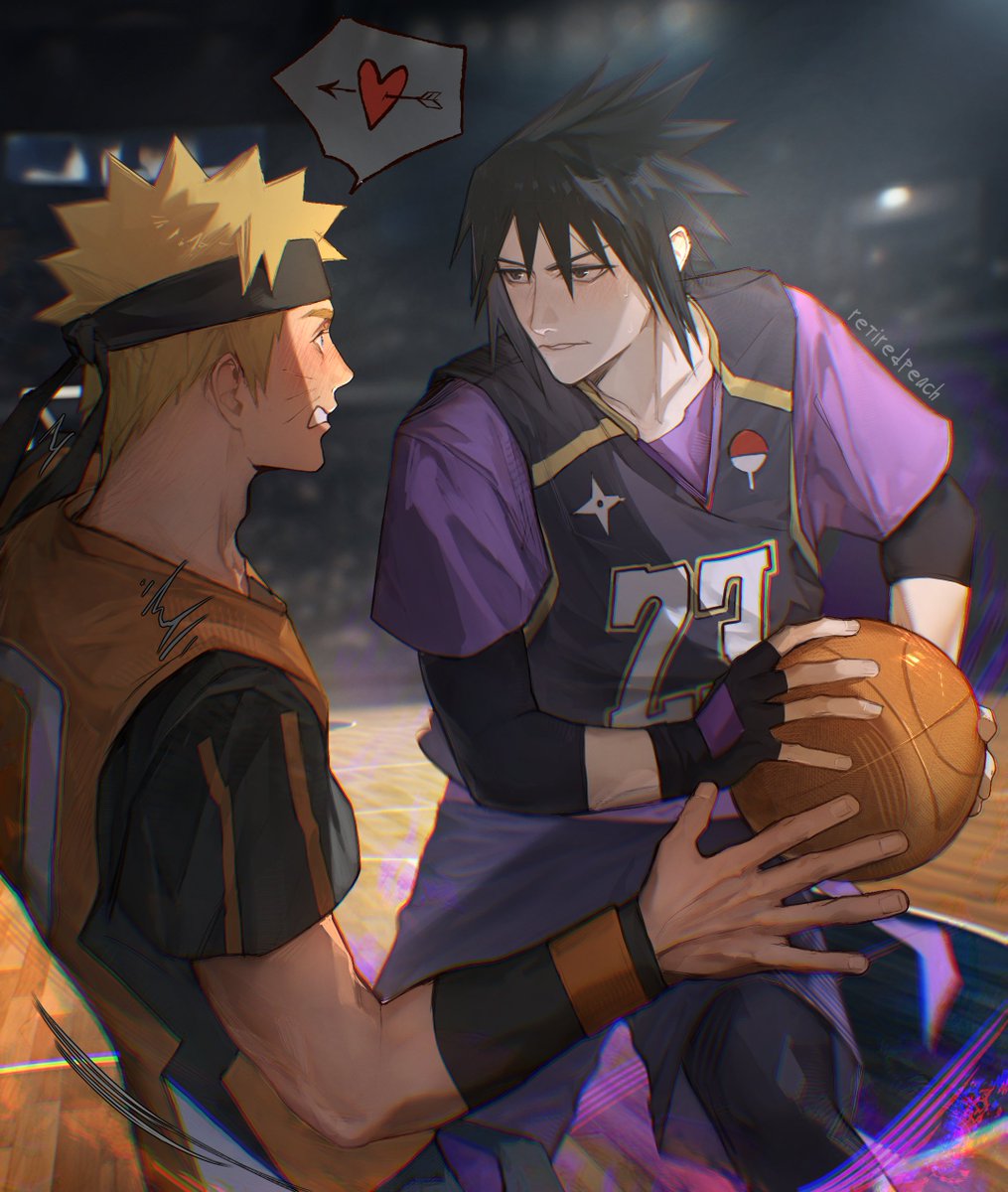 retiredpeach's tweet photo. #narusasu 🏀 https://t.co/pFqDV5ubxM