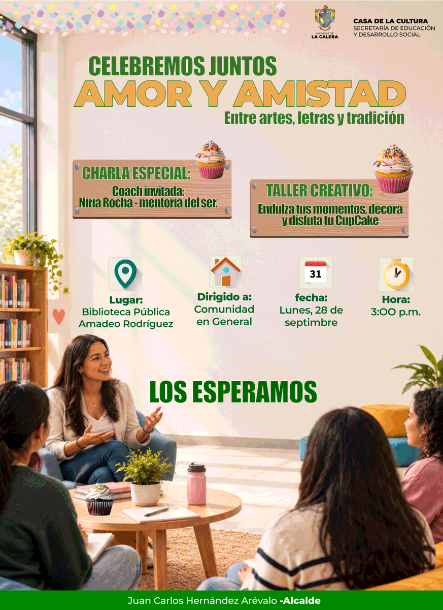 casa_calera's tweet photo. El Amor y la Amistad se celebran mejor entre historias, aromas y buenos amigos.
Te invitamos a detener el tiempo por un instante y vivir una tarde donde los libros, el arte y nuestra comunidad se dan un abrazo. Queremos regalarte un espacio para desconectarte de la rutina. https://t.co/C5MtLddTrY