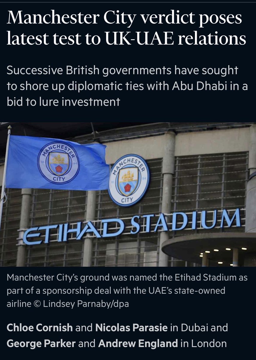InvisibleMapper's tweet photo. Burnham has tied himself closely to the UAE-UK relationship, now as the PM, according to FT

in July he spoke w/ UAE President Sheikh Mohamed bin Zayed al-Nahyan + began by thanking him “for his country’s investment into Manchester + the incredible impact it has had on the city” https://t.co/dhi1XVhNtH