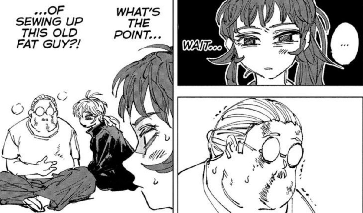 lalithxyz's tweet photo. Even I’m gettin the same feel 😭 , day by day we really forgettin this man was a SSS rated assassin #sakamotodays276 https://t.co/TEsGxjSE0G