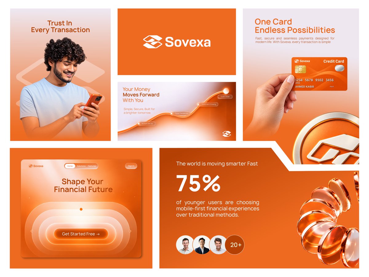 munnyaakter's tweet photo. Sovexa — Modern Finance, Reimagined.
#fintech #FinanceBranding #logo #logodesigner #logotype #graphicdesign #brandidentity #DigitalBranding #CreditCardDesign #visualidentity #fintechlogo https://t.co/iu9wVc8z5h