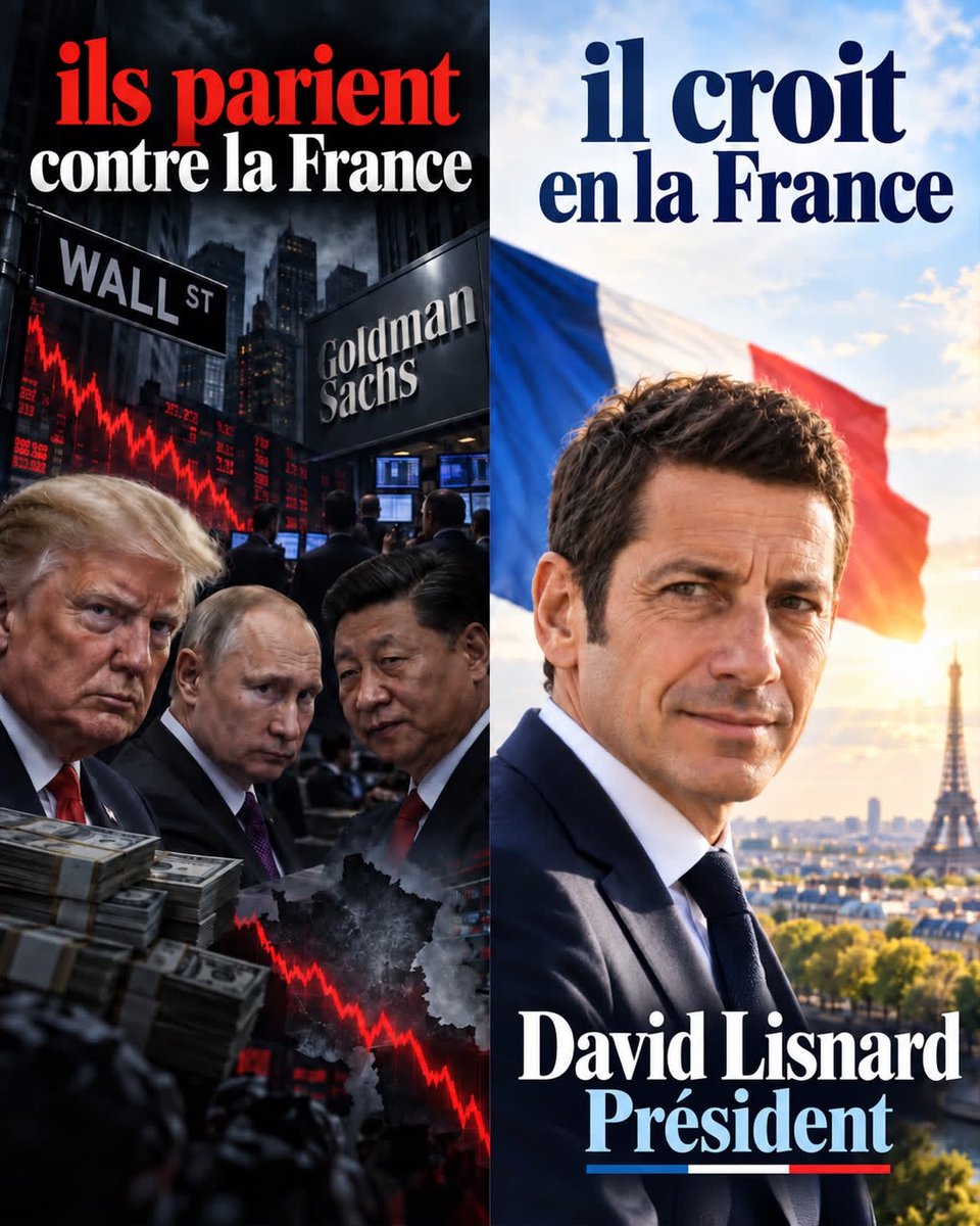 XCANNESv2's tweet photo. Wall street et Goldman Sachs créent des produits spéculatifs pour parier contre la France‼️ Ils estiment que le risque d’avoir un parti extrême au pouvoir en 2027 est trop fort. https://t.co/XQtQwhggMk