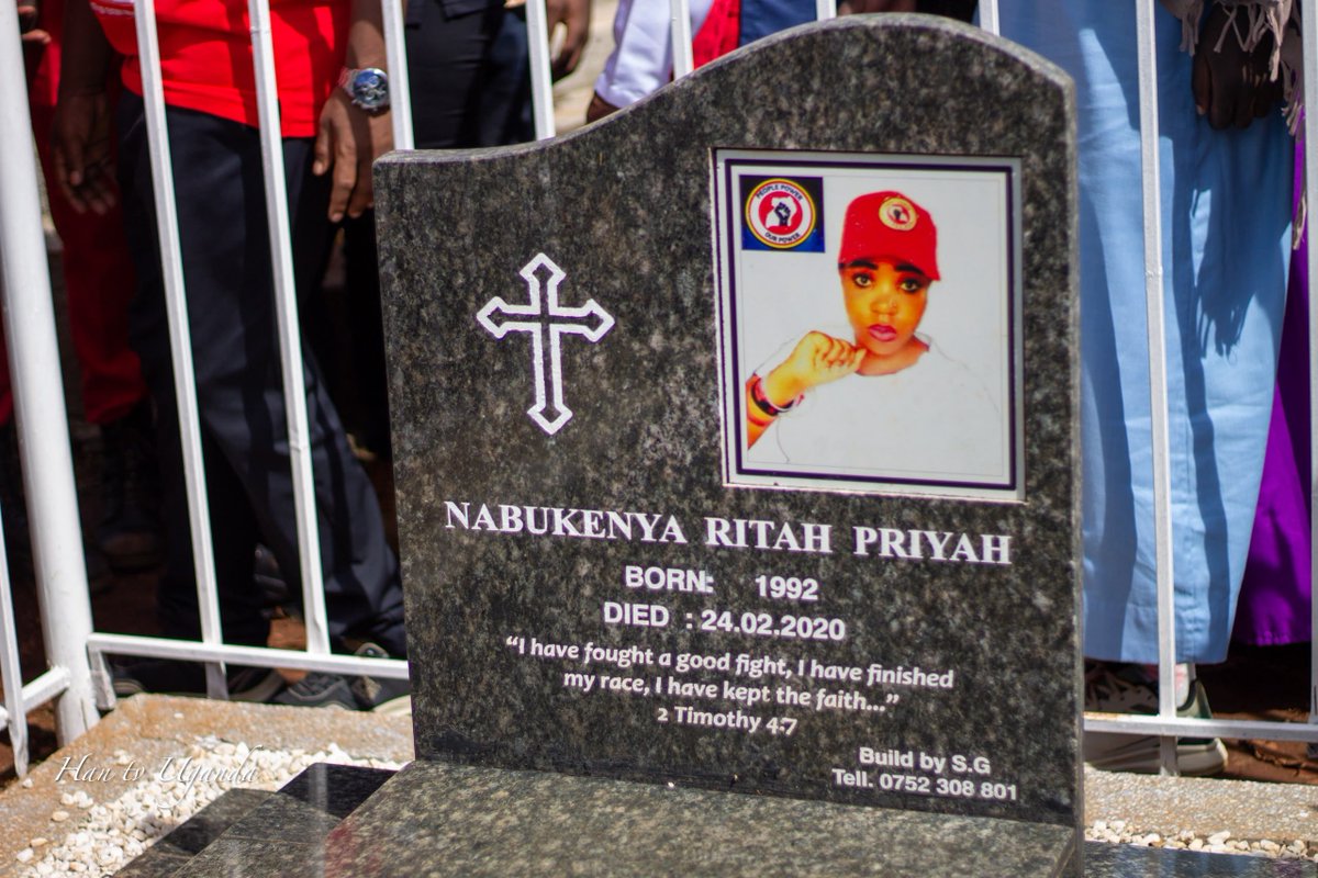 brucenahabwe1's tweet photo. Today, @NUP_Ug Head of Mobilization and other comrades gathered in Kiboga to honor the legacy of Ritah Nabukenya who was murdered by a police truck in 2020🙏🏿 https://t.co/NrqqZVcZYw
