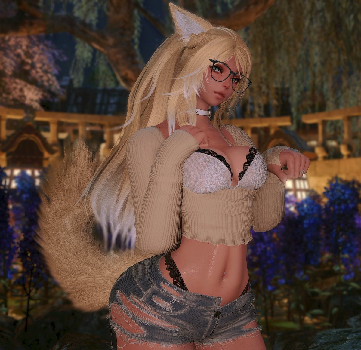 Katie_FheyXIV's tweet photo. ~just a lil kitty in her Garden~ https://t.co/sFO5rstUx3