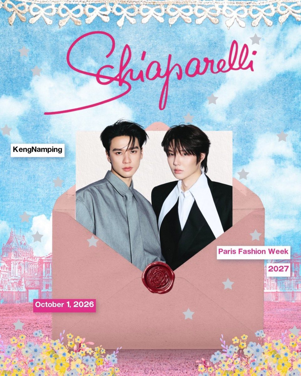 boosterknp's tweet photo. เช็คชื่อรอบสุดท้ายของวันค้าบ วันนี้ขอบคุณทุกคนเลยที่มาช่วยกันบูส บางครั้งเค้าไม่รู้ว่าวิธีที่ทำถูกต้องมั้ย ทุกคนสามารถบอกกล่าวได้เลยน้า  

มาช่วยกันเช็คชื่อก่อนนอน ขอคนละ 1 เมนชั่นเป็นภาษาอังกฤษ
ติดแท็ก หรือไม่ติดแท็กก็ได้ค้าบ พูดคุยแบบธรรมชาติได้เลย 🩷

Paris is about to become the setting for another exciting KengNamping fashion memory with Schiaparelli. Cannot wait to see it unfold.

#KengNamping  
#nampingster #KengHarit
#Schiaparelli #PFW @Schiaparelli

✨SOV : เก็บ 26 ก.ย. - 6 ต.ค. ✨
 🌟MIV  : เก็บ 26 ก.ย. - 13 ต.ค.🌟