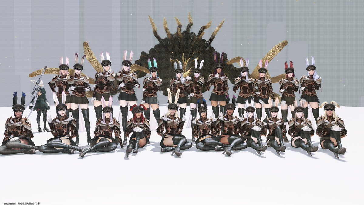 Kali_Kariya's tweet photo. オフォカーリー！🐰昨日のLS撮影会！
#FF14 #FF14SS #ヴィエラ #おはうさ #おはウサ
#ルナエン軍服撮影会 #木花咲耶姫 https://t.co/cUEeOZYILI