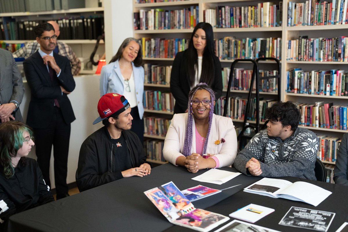 NYCMayor's tweet photo. New York City is the birthplace of the modern LGBTQ+ rights movement and has long been a refuge for those seeking community, dignity, and a place to call home.

This week, I visited The Center alongside Prime Minister Rob Jetten of the Netherlands to learn how this vital institution supports our city’s LGBTQ+ youth. 

At a time when LGBTQ+ communities around the world face uncertainty, New York City remains committed to protecting, supporting, and celebrating LGBTQ+ New Yorkers.