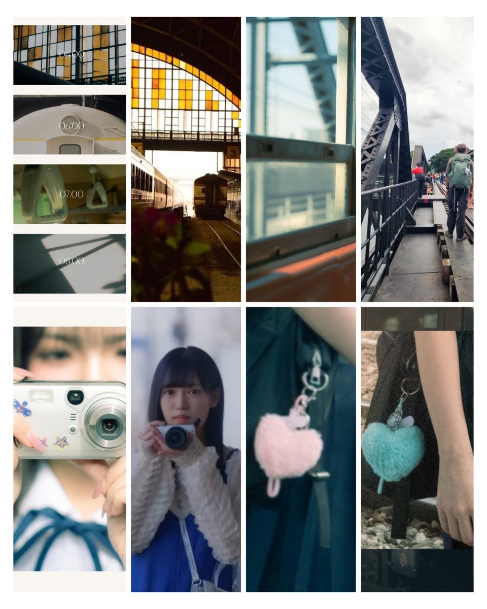 ThamMiieZ's tweet photo. ขอแอบเดาเล่นๆ....

🚅 รูป เวลา 6:00 - 8:00 
-รูปแรกกระจกเป็นเอกลักษณ์แบบนี้ = หัวลำโพง
-ฉะนั้นเวลา 6:00 คือมาที่สถานี และขึ้นรถไฟ 
-เวลา 7:00 อยู่บนรถไฟแล้ว

🚅 รูปหน้าต่างรถไฟ นี่ค่อนข้างมั่นใจ เพราะไปตั้งแต่เด็ก มันคือวิวของ "สะพานข้ามแม่น้ำแคว" กาญจนบุรี

🚅 ถ้าเป็นตามนี้ เดาว่าเป็นขบวนพิเศษนำเที่ยว 909/910 ซึ่งเวลา 07:45-8:20 เค้าจะหยุดที่สถานีนครปฐม ให้คนไปซื้อของที่ องค์พระปฐมเจดีย์ 

กลับมาเรื่องเวลาในภาพแรก 8:00 คือเวลาที่ลงจากรถไฟสถานีแรก 

📷 รูปน้องแพรวถือกล้อง ถ้าไม่บิดนะ BNK48 น่าจะได้ท่าเต้นของ Mizuho เพราะถ้าอิงจาก MV วงพี่สาว นัปปี้จะเป็นคนถ่ายมิคุริน 

✒️ Wording ในรูป

น้องแพรว - ​"THAT SUMMER, WE LEFT IT ALL HOPPING ON THE TRAIN TO SOMEWHERE FAR AWAY"

น้องแพร - ​"THAT SUMMER, WE WERE TRYING TO ESCAPE THIS TIRESOME LIFE"

น้องแพรว ฟีลอยากทิ้งทุกอย่างไว้ข้างหลัง และกระโดดขึ้นรถไฟ ไปที่ไหนไกลๆ ส่วนฟีลน้องแพรแบบอยากหนีกับสิ่งที่เป็นอยู่เพื่อมาขึ้นรถไฟ... ไหมนะ?

👗 เพลงนี้เดาว่าอาจจะเก็บชุดเซ็มไว้ท้ายๆ เพราะน้องแพรวบอกว่าถ้าเห็นชุดก็แยกได้เลย และชุด นร. ที่ปล่อยออกมา มันเหมือนกัน ไม่ก็ถ่ายชุดเซ็มแบบไม่ให้เห็นกระโปรงท่อนล่าง 

🎬 MV น่าจะเป็นการถ่ายในรถไฟด้วยเลย อาจจะเหมาโบกี้ หรือดีลกับ รฟท. ไหมนะ เพราะยังไงต้องลงมาถ่าย ตอนเต้นอยู่ดี.... 

แต่ Concept น่าสนใจดีนะ เป็นมุมเพื่อนมาเทียวกัน ไหมนะ รอชมๆ 

🩷💚 พวงกุญแจ หัวใจสองสีใน MV  ชั้นว่า อฟช. เตรียมทำมาขายแน่นวลล น่ารักดี จะเอามาใส่คู่กับแฟนสักหน่อย สีที่ชอบทั้งคู่ 😆

ปล. อันนี้ชั้นก็เดาๆ บ้าง ถ้าผิดพลาดอะไรขออภัยย 🙏

#KimitoDokokaeIkitaiTH
#BNK48 #CGM48