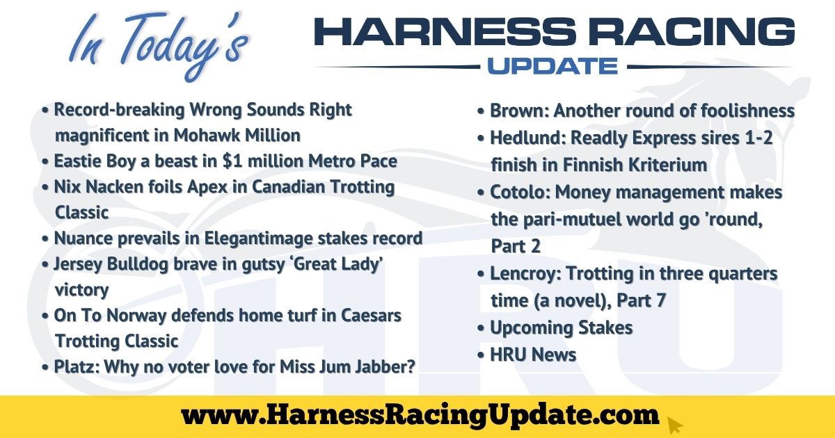 HarnessUpdate's tweet photo. It's Sunday, Sept. 27, and a new issue of HRU is out this morning. Check out the full story lineup here:
https://t.co/aUeaEn1P79 

... Subscribe to HRU - for free - today at https://t.co/3J00b9A8xX https://t.co/f4DREGlnty