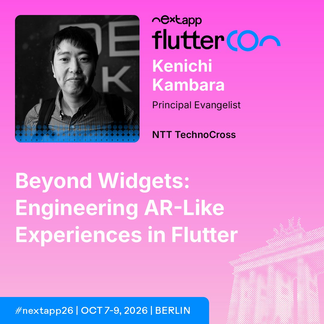 FlutterconWorld's tweet photo. Flutter doesn't have AR built in. But you can build AR-like experiences anyway. 📷

@korodroid shows how to engineer beyond widgets at flutterCon Berlin.

Learn more: https://t.co/BSJorLyygH

#nextapp26 #FlutterDev https://t.co/ZD4aHEoIEV