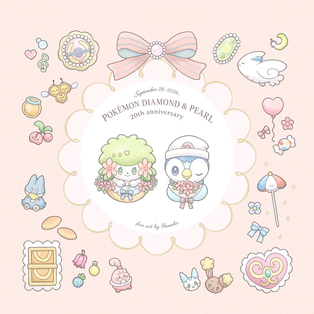31__margaret's tweet photo. いっしょに歩んで、大人になれたことに感謝を込めて⟡˙⋆ 💐

#ダイパ20周年
#DP20周年 https://t.co/neBwSYFlKk