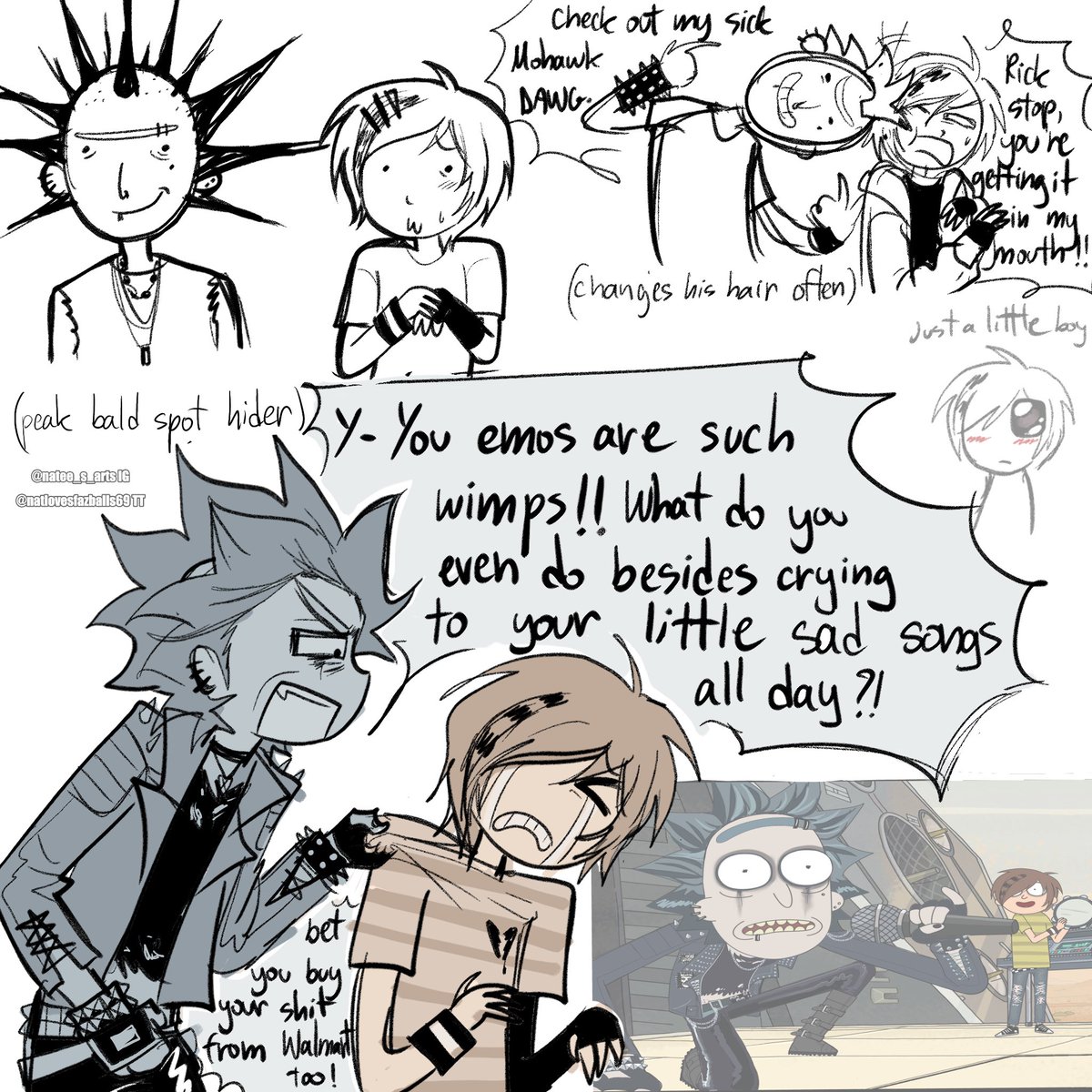 NFuhnaf's tweet photo. More of my Rick and Morty au. These ones got a lot of attention from the Russian side of the fandom lol https://t.co/Ao9WwCkqrk