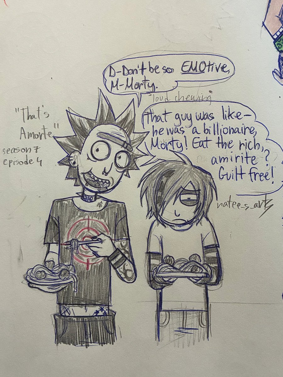 NFuhnaf's tweet photo. More of my Rick and Morty au. These ones got a lot of attention from the Russian side of the fandom lol https://t.co/Ao9WwCkqrk