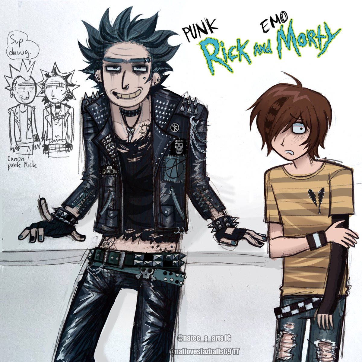 NFuhnaf's tweet photo. More of my Rick and Morty au. These ones got a lot of attention from the Russian side of the fandom lol https://t.co/Ao9WwCkqrk