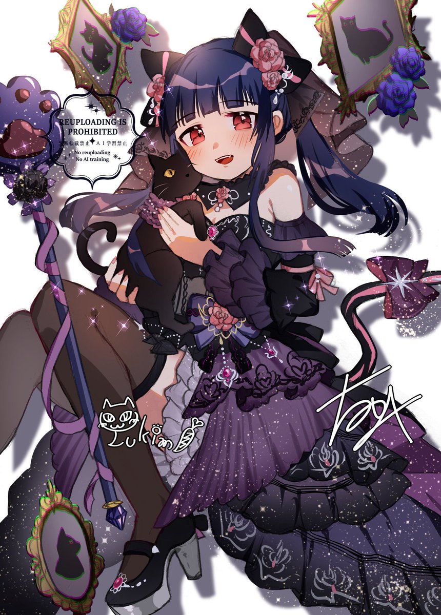 okshutoku's tweet photo. 🖤💙🩷雪美ちゃんお誕生日おめでとう🩷💙🖤
再掲💍🐈‍⬛🐾🐾
#佐城雪美生誕祭2026
#佐城雪美誕生祭2026
#デレステ #アイマス https://t.co/0joUTQMlcq