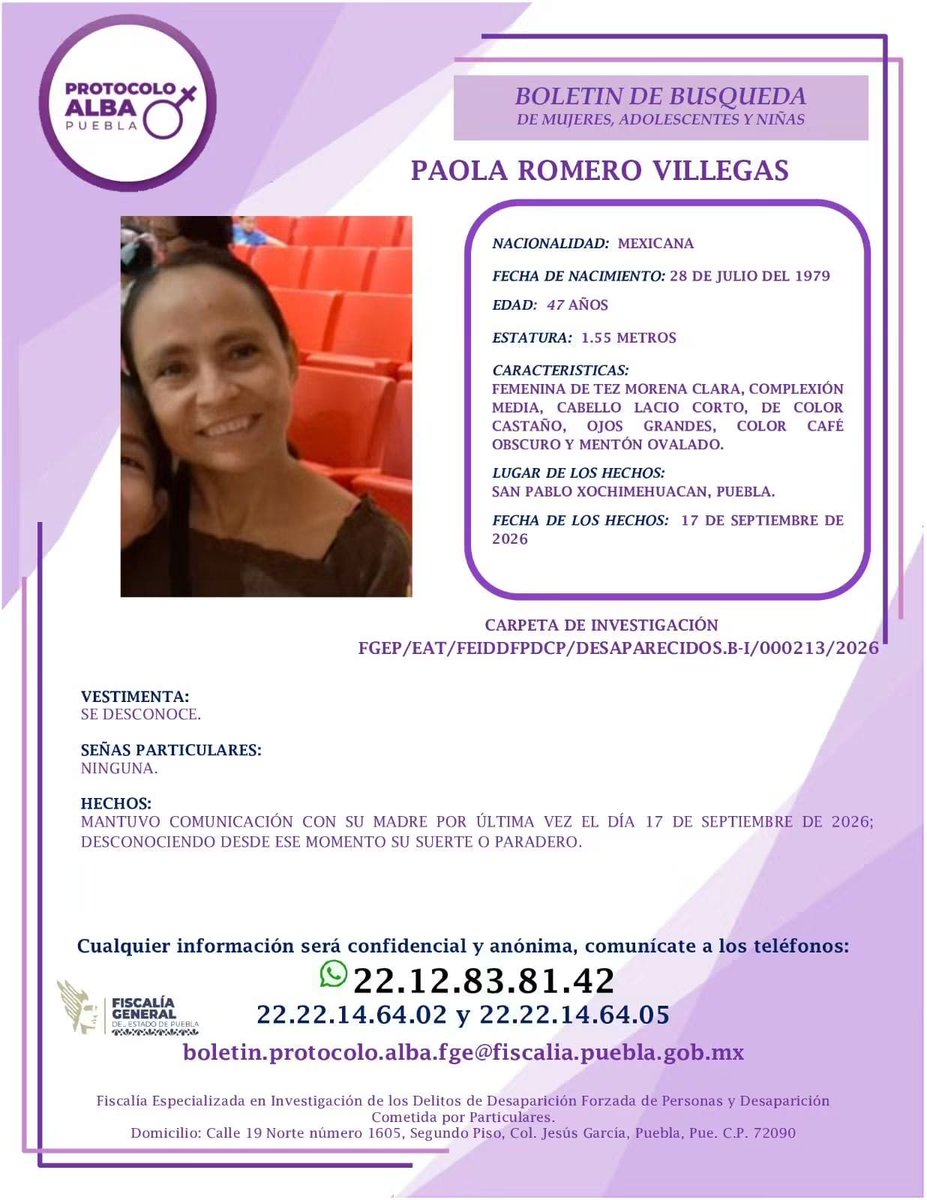 BereZern's tweet photo. Ayúdanos a encontrarlas, por favor. Madre e hijas desparecieron el 17 de septiembre en San Pablo Xochimehuacan. https://t.co/ub3czXtjd4