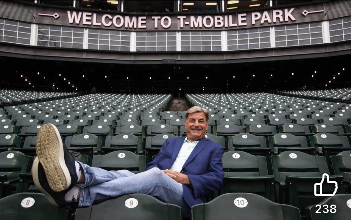 gasman206's tweet photo. Congratulations Rick Rizzs on your sensational career. 
Thanks for 41 years of “goodbye baseball,” “happy totals,” &amp; “Holy Smokes!”
Thanks for the $ you &amp; your crew raised for kids each year. 
Thanks for always being a good &amp; kind man
Photo: Ken Rosenthal of the Seattle Times. https://t.co/1Suaq3hNJg