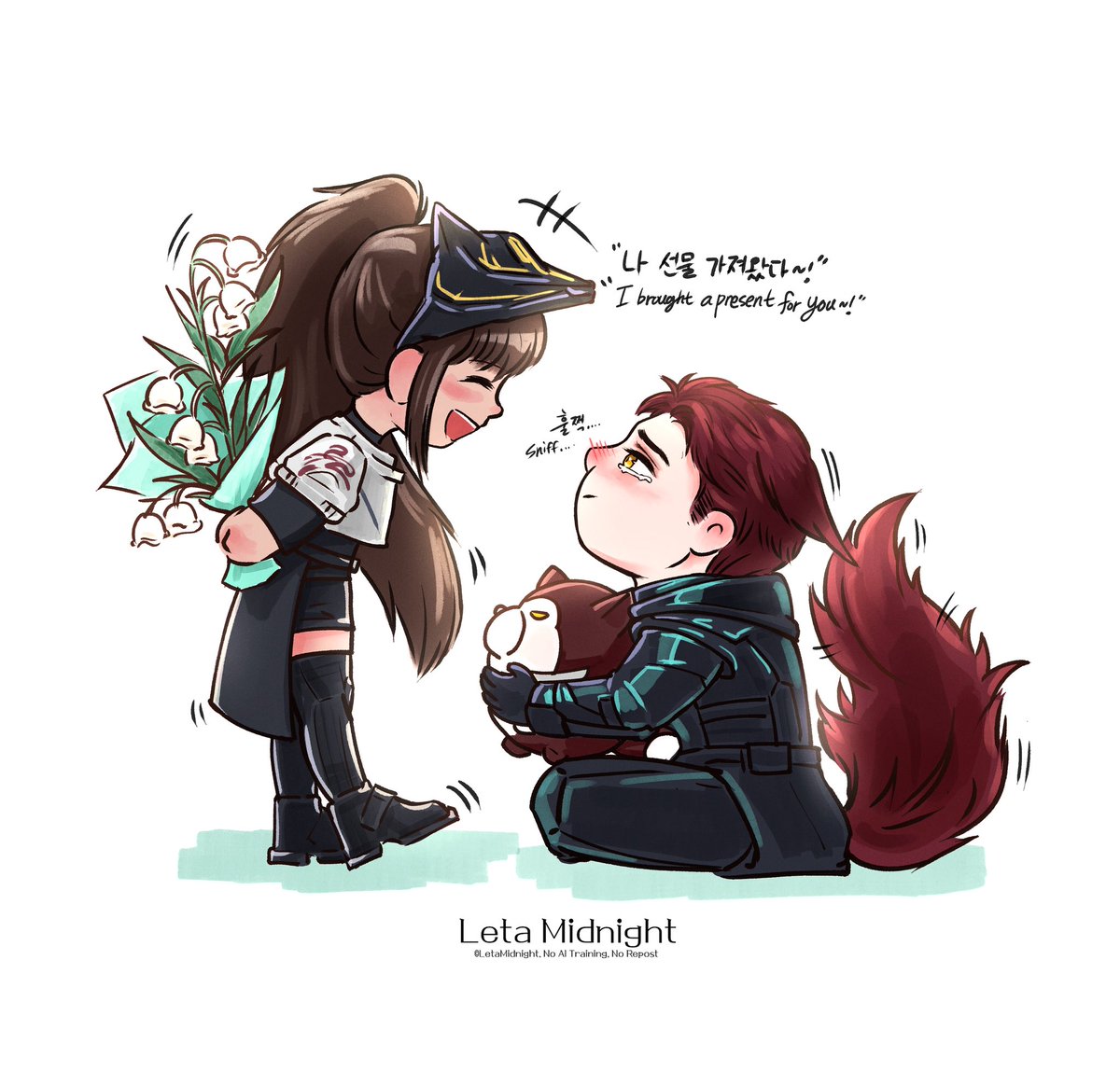 LetaMidnight's tweet photo. 나 선물 가져왔다~~!!
울지마🥹
#BringValkoBack #ValkoisLoved #NoValkoNoMoney #全世界都爱敖尹 https://t.co/VQa9miaGWN