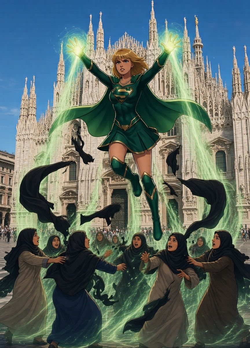 AGrandici's tweet photo. mai più donne velate a Milano💪🫸🇸🇦 https://t.co/44e4N6pYaM