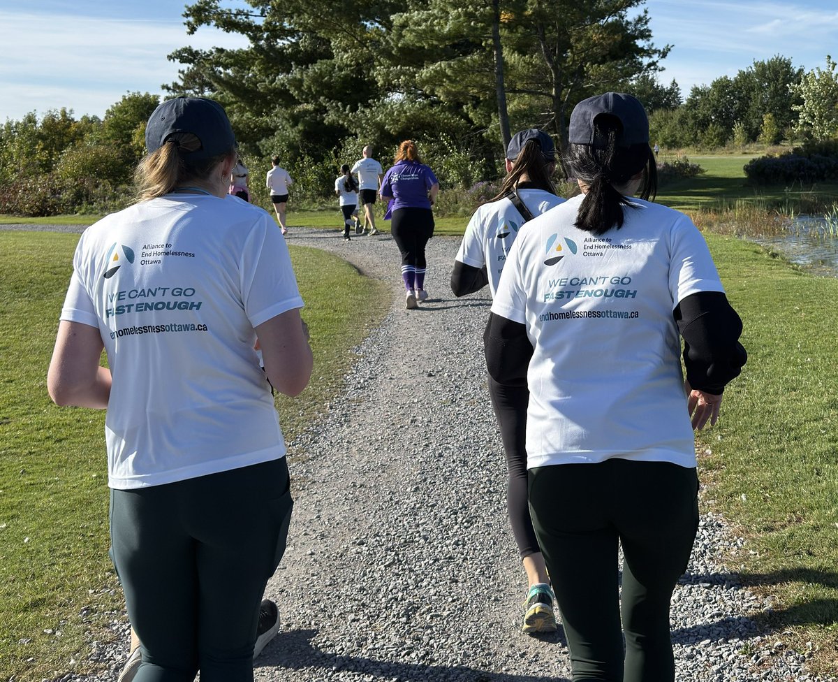 Go_Taylor's tweet photo. A great day to join the Race to End Homelessness! Thank you to the @OttawaAlliance @ochottawa @ysb_bsj and all the other great organizations working towards the day when we move homelessness from the front pages to the history pages. Like the shirt says: We can’t go fast enough! https://t.co/ab85Uwcbt6