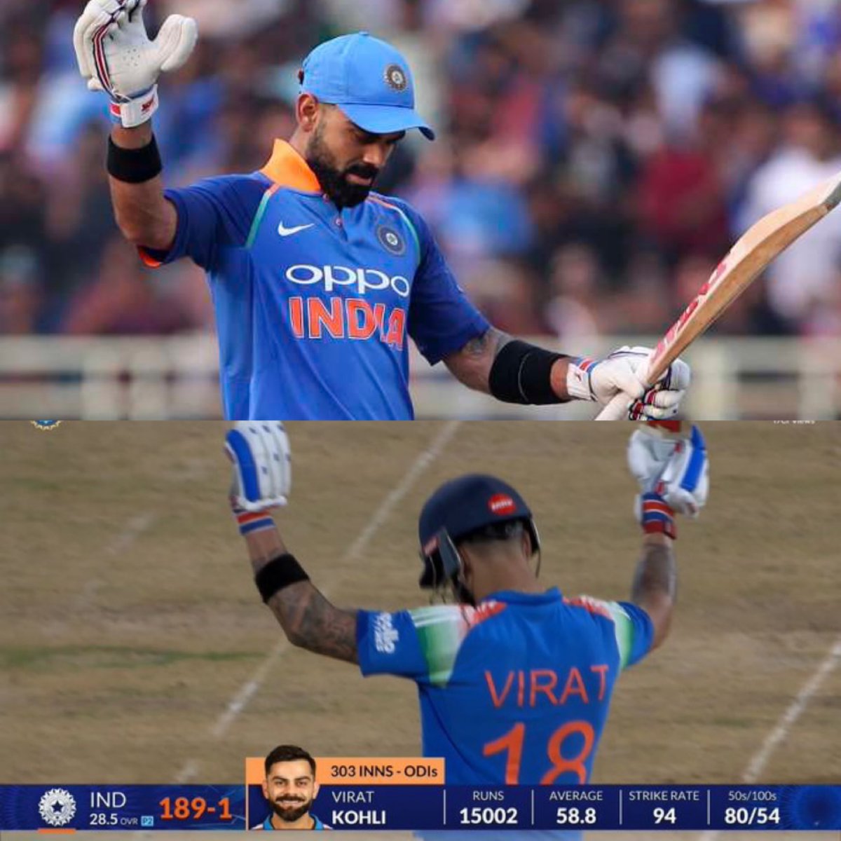 BluntIndianGal's tweet photo. After completing 10K Odi runs
After completing 15K Odi runs

Kohli did both against west Indies 😭🔥 https://t.co/QNrSjxyLxa