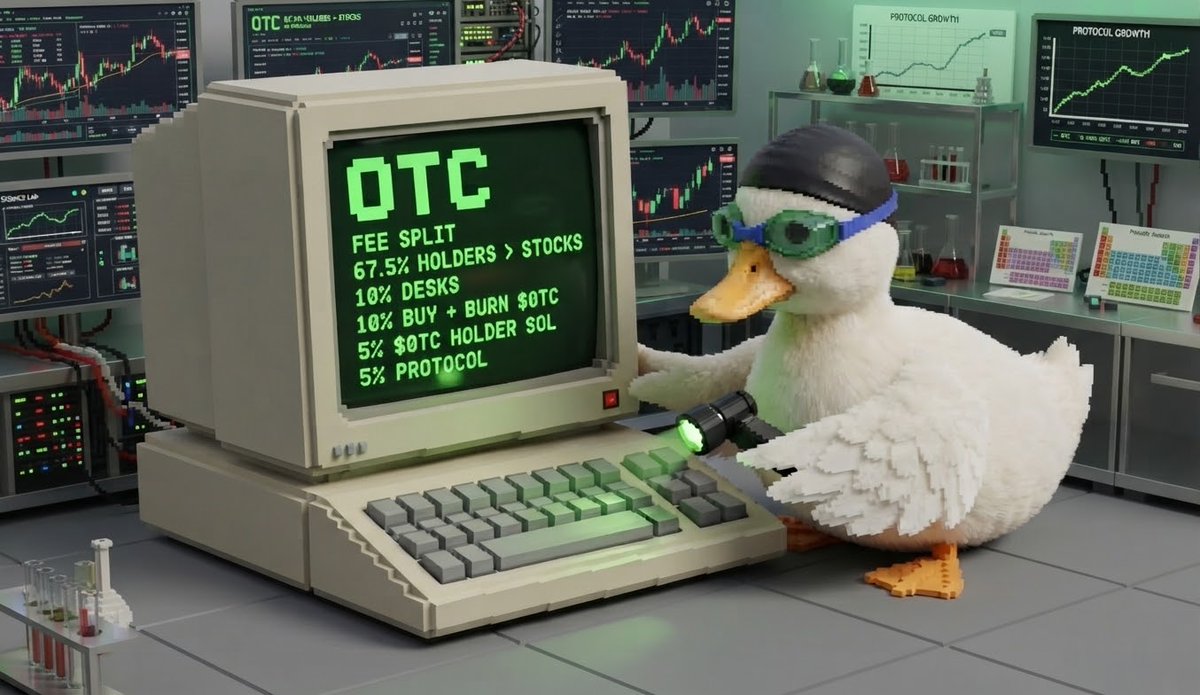 NASDUCKOTC's tweet photo. OTC is building the lab.

And we’re the duck leading the board. 🦆🏆

$NASDUCK — #1 on the OTC leaderboard.

No suits.
No corporate nonsense.
Just a duck, a lab, and a community.

The duck is running. 🦆

solana:7Y7V1a4m2nWK7BMgbka5B4vR1pDvCK7yva3Hnrqkraze 🤝 solana:MukLDtJ8Cx9DxLbeyLRSWPSposTMWuwHANbuaudpump