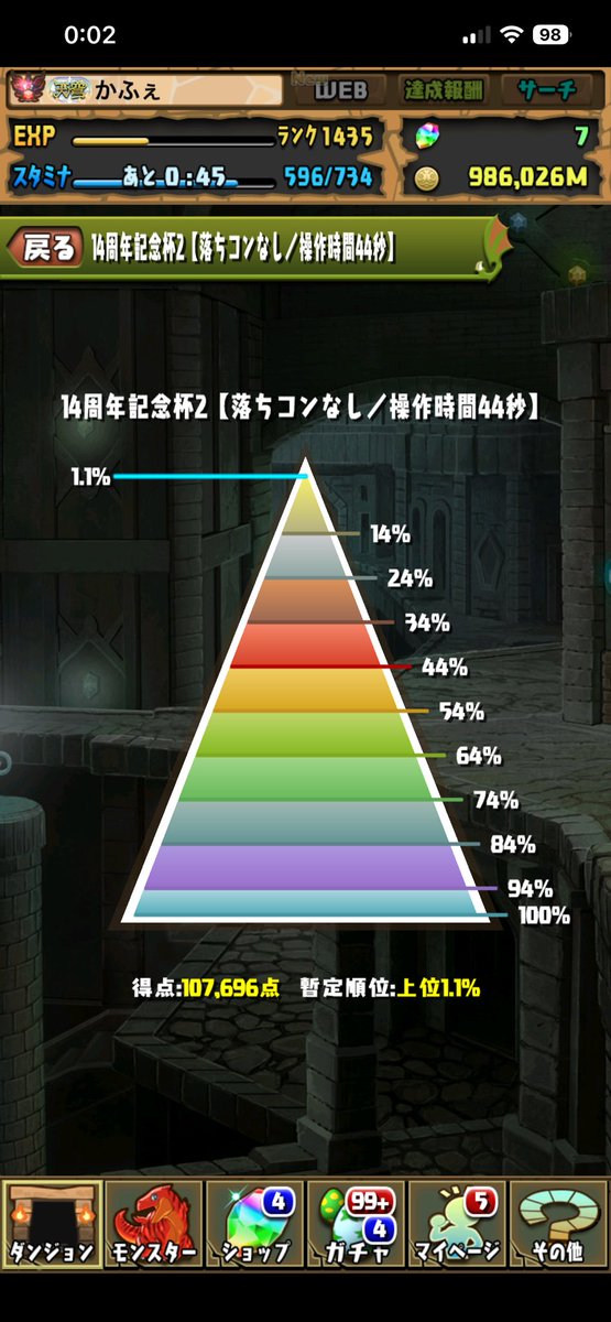 Kafeore_game's tweet photo. ランダンおつ https://t.co/UBuad5lmrs