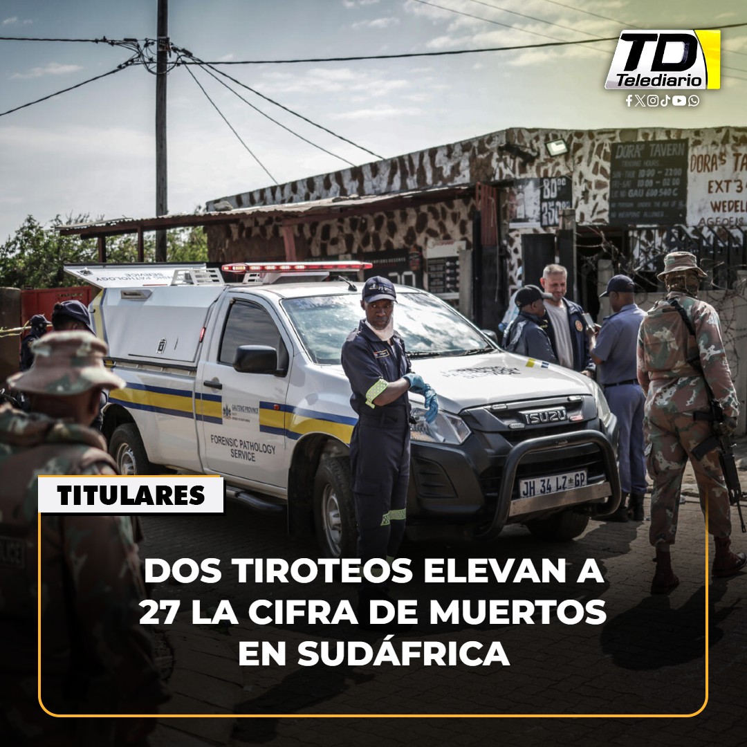 TelediarioGT's tweet photo. https://t.co/LutG02fRyg ⬅ Sudáfrica reporta 27 fallecidos tras dos #tiroteos 🕊️💥 https://t.co/Hvx7SnxSSY