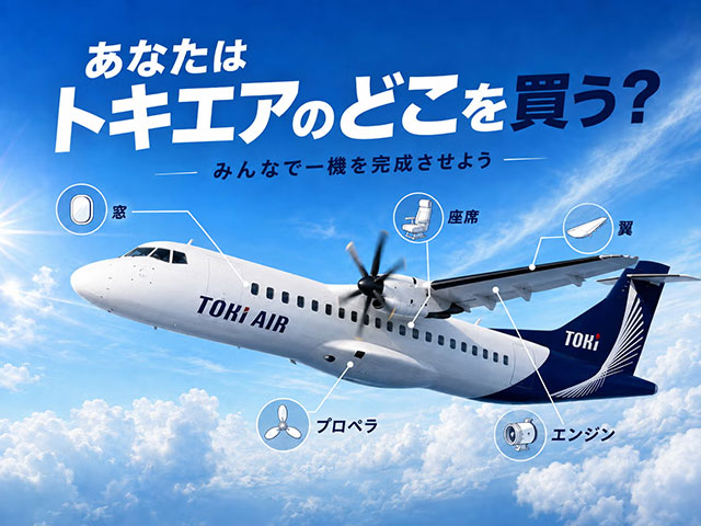 Aviation_Wire's tweet photo. トキエア、機体パーツ題材にクラファン　エンジン290万円や窓1.5万円 
https://t.co/lKp9EfD6vT https://t.co/kmNE94brBt