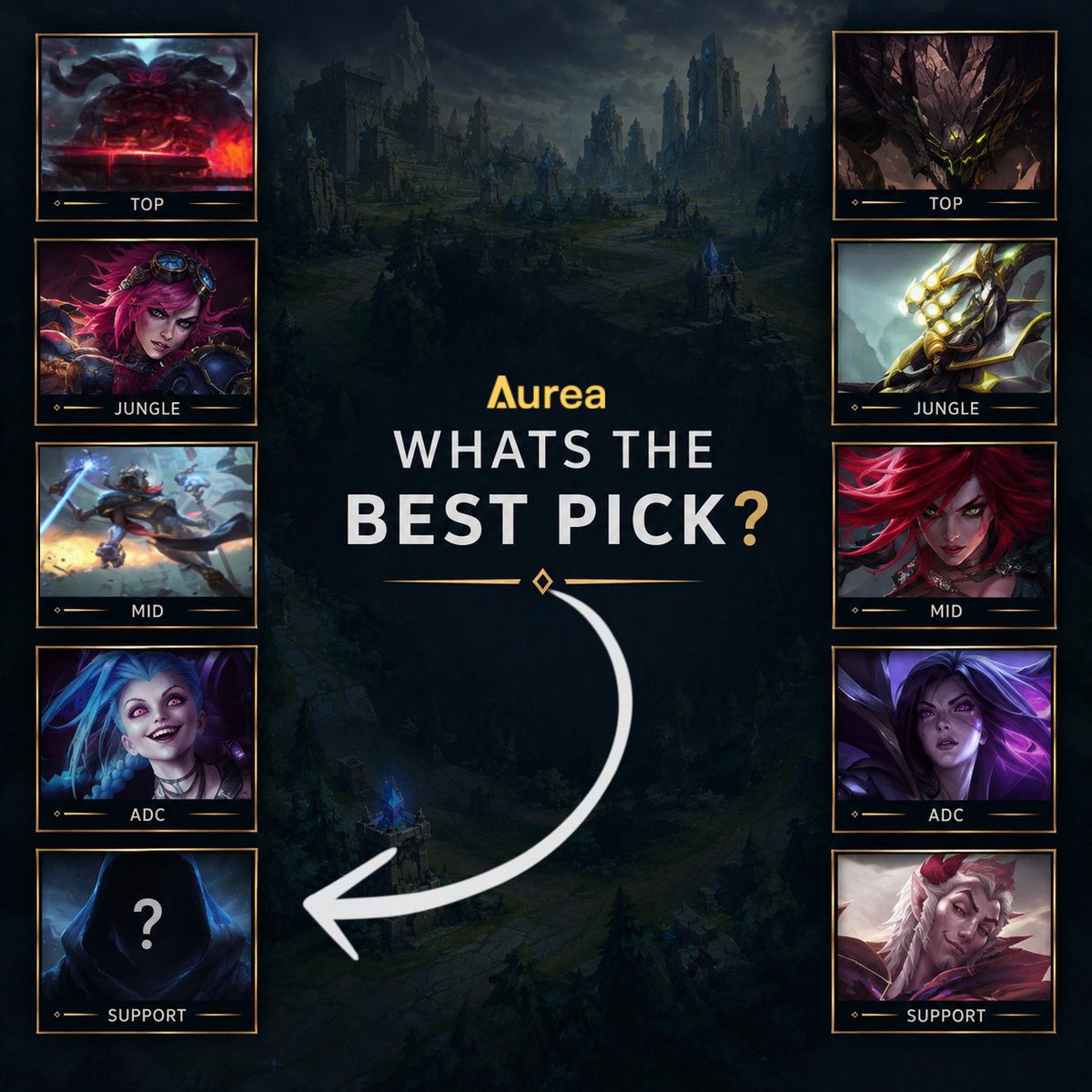Aurea_gamers's tweet photo. Last pick. You're the support.

What do you take? 👀 https://t.co/MxneAl7kIj