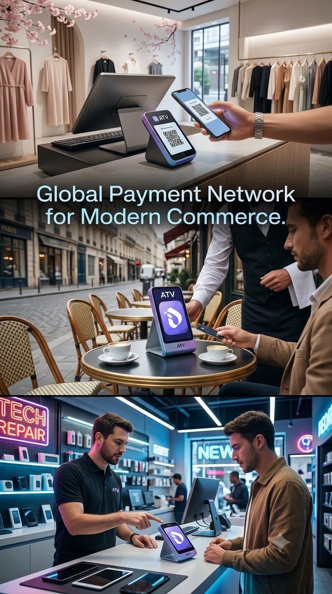 Naga0bp's tweet photo. ATV is revolutionizing global commerce, moving beyond simple QR codes to build a borderless payment rail. Our infrastructure connects users, local merchants, and institutions across international markets 
#InterLink #ITLG #ITL #MerchantNetwork #GlobalPayments #FintechInnovation https://t.co/sAGotq9zga
