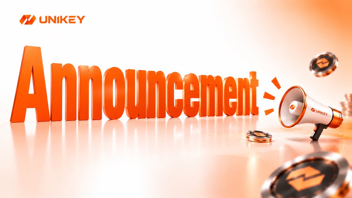 UniKey_EN's tweet photo. 💬 Announcement Regarding the Adjustment of UniKey Registration Reward Points Rules

Dear UniKey global users and ecosystem partners:

With the upcoming launch of the “Purchase Token Computing Power with KEY” feature, UniKey will adjust the rules for registration reward points. The details are as follows:

1⃣ Previously Issued Registration Reward Points:
The reward points obtained by users during previous registrations will expire at 01:00 on September 28, 2026 (UTC+8). Please use them within the validity period. Any unused points after expiration will be automatically invalidated.

2⃣ New User Registration Reward Rules:
After this announcement takes effect, users who register with a Google account will no longer receive registration reward points. Users who register with a wallet and have paid the required registration Gas fee will receive reward points provided by the platform.

This adjustment only applies to registration reward points. The specific amount of reward points, arrival status, and validity period shall be subject to the information displayed on the UniKey platform.

Thank you for your support of UniKey. We will continue to improve our computing power services and provide global users with a convenient and efficient AI usage experience.

UniKey Foundation
September 27, 2026
