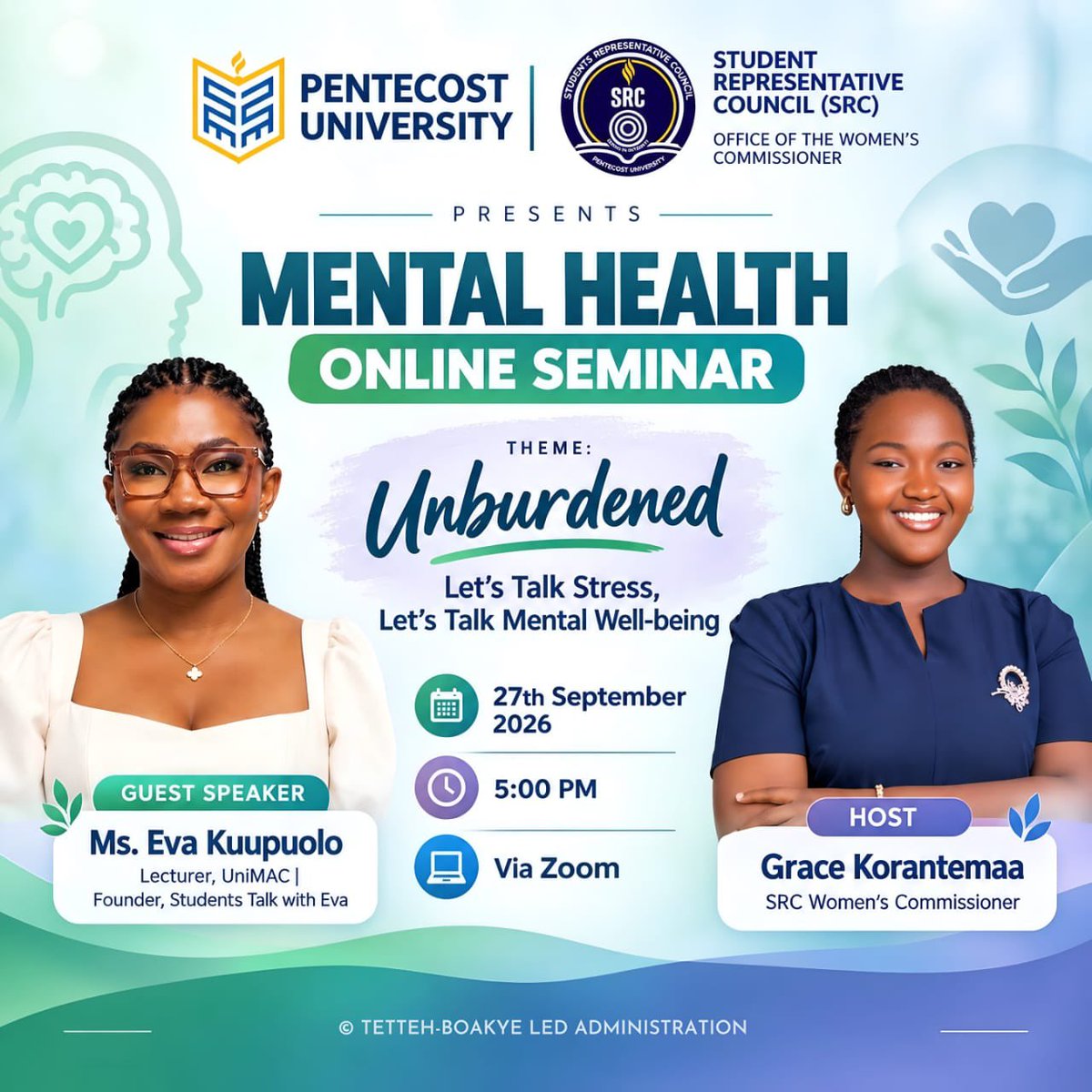 students_eva's tweet photo. Pentecost University students, let’s meet virtually at 5pm this evening!!! See you soon !! #viralvideo #students #university #studentstalkwitheva https://t.co/nvze5gPIJu