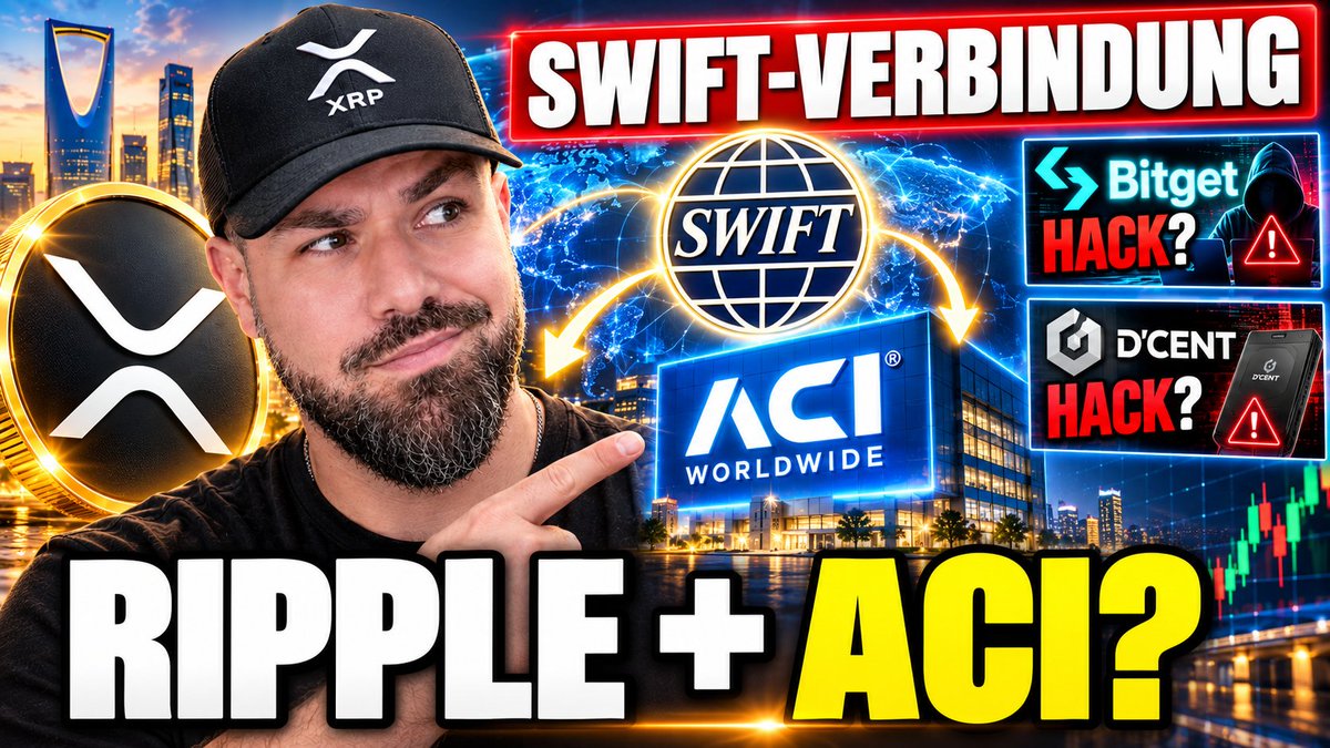 FFDK589's tweet photo. 🚨 RIPPLE + ACI: 9 % des SWIFT-Verkehrs – jetzt wird es für XRP richtig spannend!

https://t.co/9VTc2aPRSx

#XRP #Ripple #News #FFDK https://t.co/aP8RO4b6GV