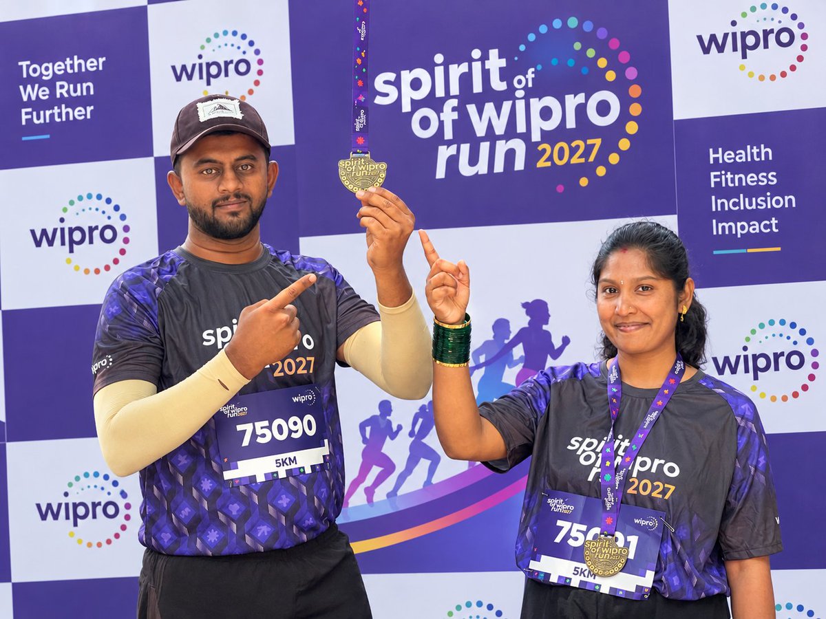 KeerthiChandraa's tweet photo. #SPIRIT OF WIPRO RUN 2026

Together We Run Further

WIPRO RUN 2026
5 KM RUN

Health • Fitness • Inclusion • Impact

🌟 Run for Health. Run for Fitness. Run for a Better Tomorrow.
🤝 Togetherness • Team Spirit • Positive Energy

Every Step Counts. Every Run Creates an Impact. https://t.co/Sh9q4oDnVf