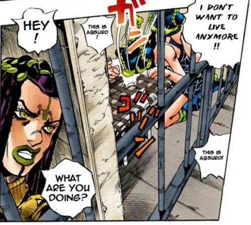 jolynepilledd's tweet photo. jolyne i love you but you need to stop threatening to kys everytime something bad happens https://t.co/PQOGaDlz0R