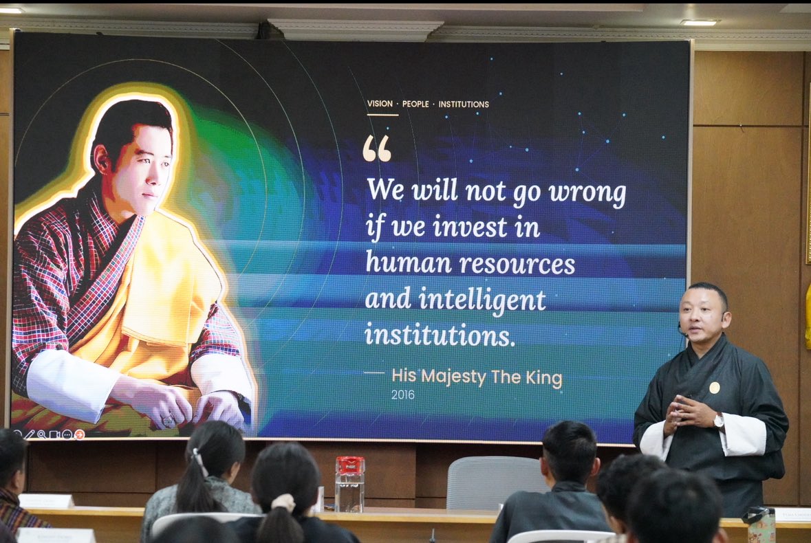 RIGSSBHUTAN's tweet photo. The Institute welcomed the first cohort of the Foundational Leadership Development Programme (FLDP) for Druk Green Power Corporation (DGPC) today, bringing together 32 participants from across the organisation. https://t.co/Y14EcXOevy