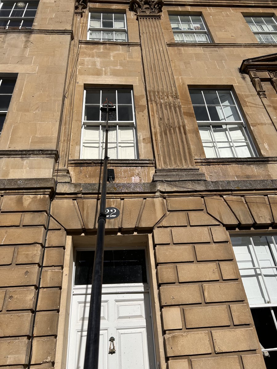 bathwindows's tweet photo. Guaranteed efficiency in window cleaning.🪟😊 Another job done at Great Pulteney Street in Bath. https://t.co/A7a2wuGS9m