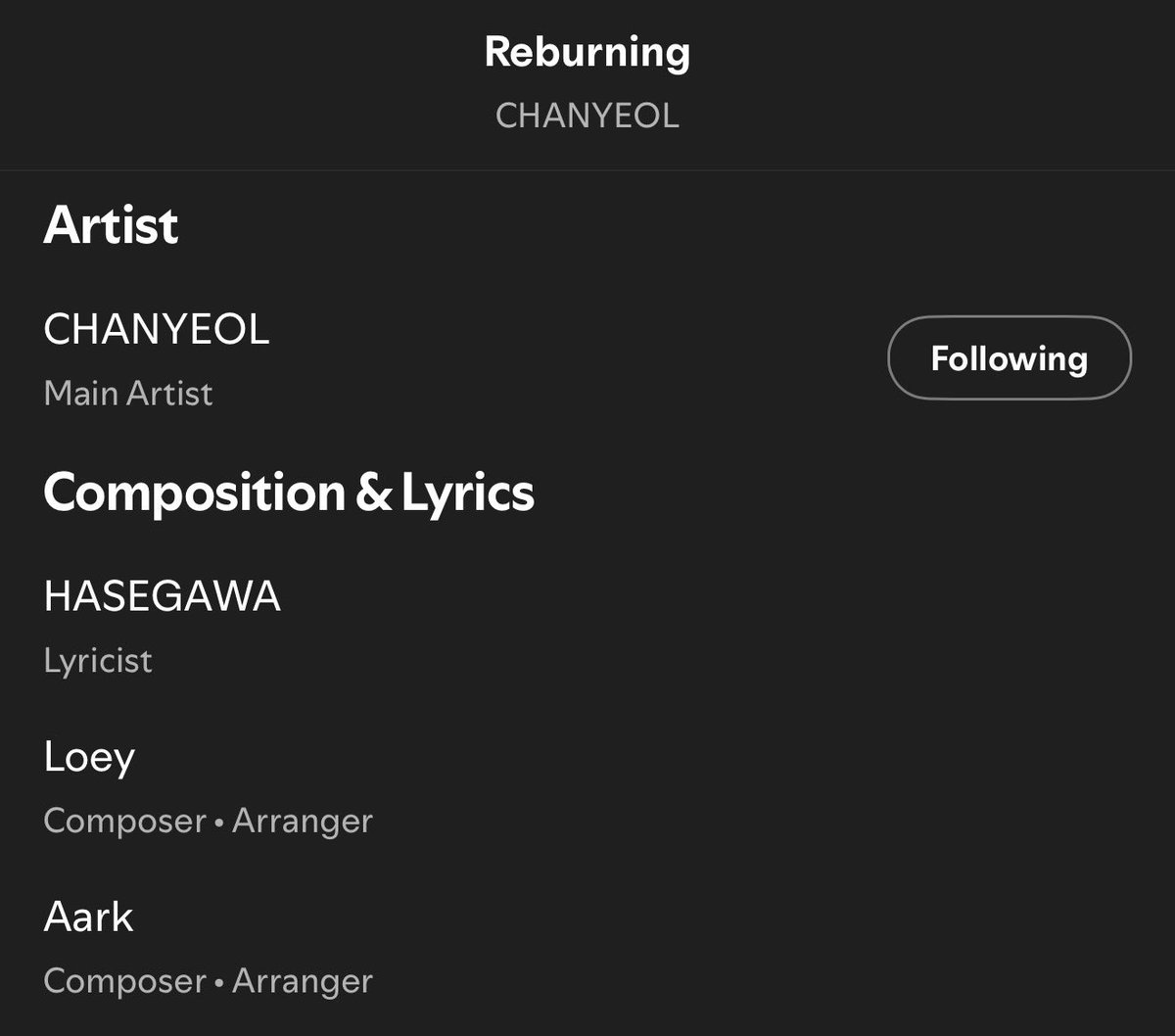 no_loey_no_life's tweet photo. CHANYEOL participated in producing 2 songs ✨

Track 2 : Reburning
ㅡ Composer and Arranger

Track 6 : Madoromi
ㅡ Lyricist, Composer and Arranger

#Tabi_Is_Out
#CHANYEOL_TABI
#CHANYEOL_旅 https://t.co/anmpEbODFb