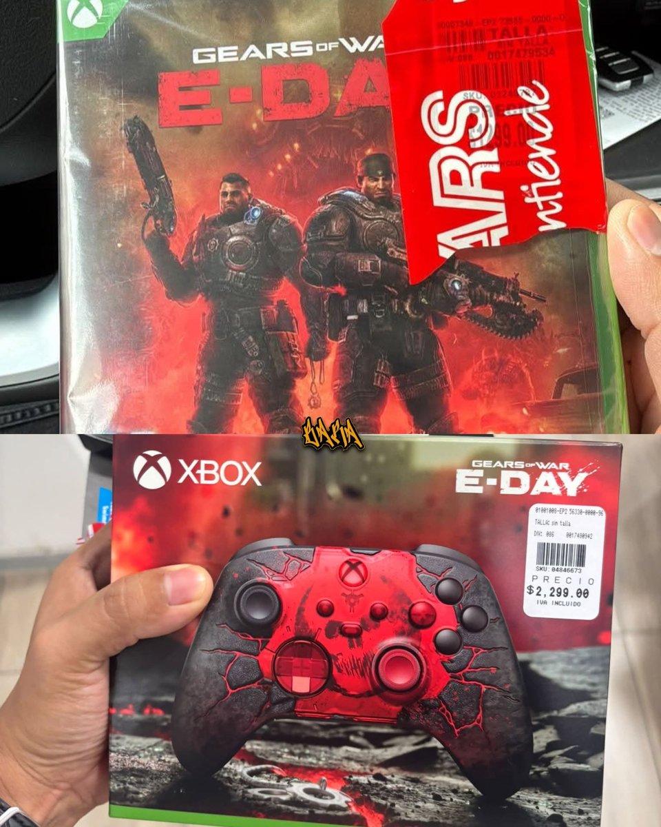 xbarax22's tweet photo. De acuerdo con usuarios en redes, algunas tiendas Sears físicas en México ya estarían teniendo a la venta tanto el CONTROL EDICIÓN LIMITADA de Gears of War: E-Day como el JUEGO.

Así es: mientras la fecha de lanzamiento se acerca, algunos Sears ya estarían colocando productos de Gears of War: E-Day en sus sucursales.

Si están buscando el control o el juego, vale la pena preguntar directamente en su Sears más cercano, ya que la disponibilidad puede variar entre sucursales.