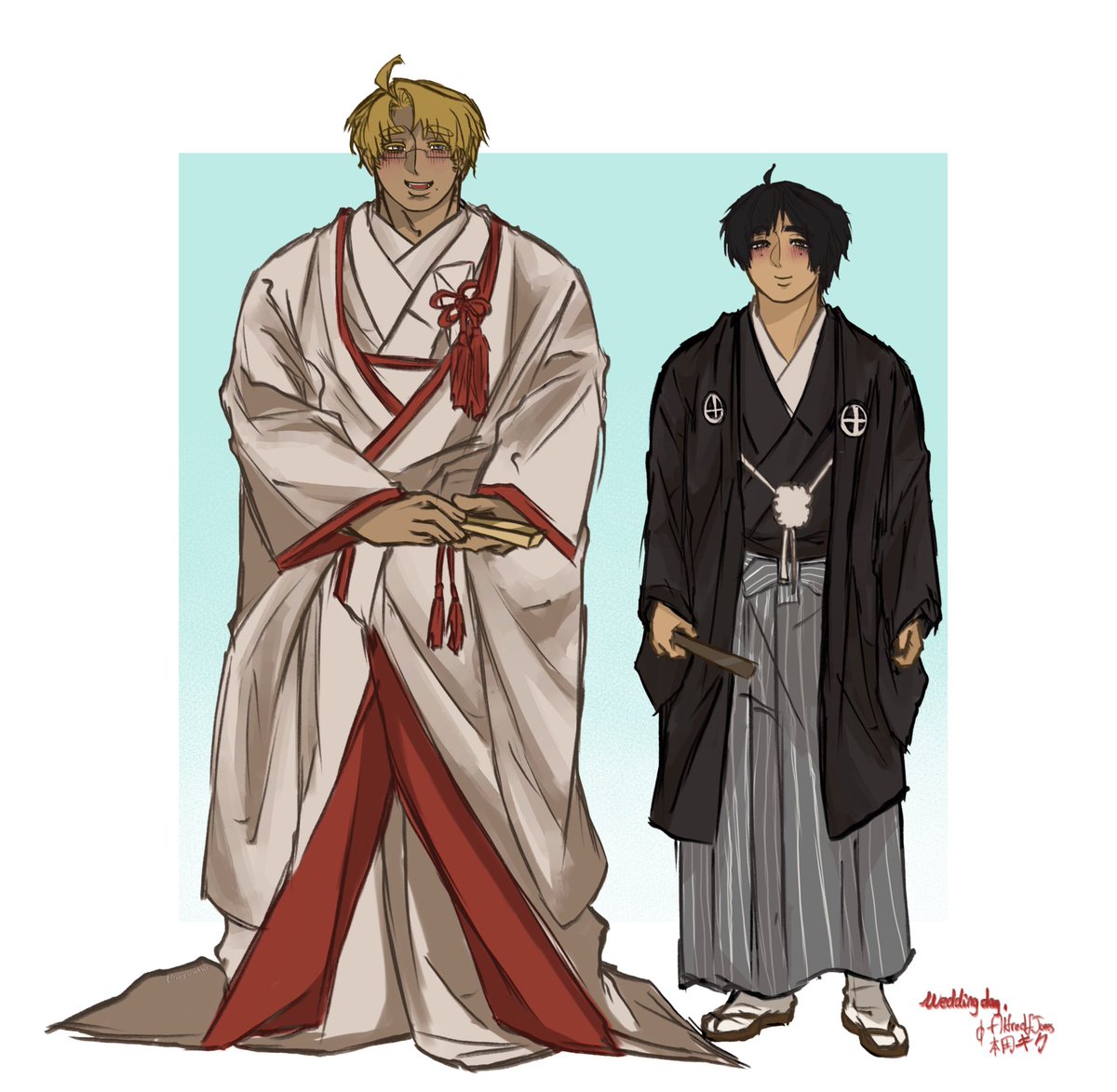 justbaguet's tweet photo. Drools 🤤
kinda took inspiration from: @LotsOfSlugBuns 
Alfred is his male wife trust
Tags:
[#Amepan #hetalia ] https://t.co/7CKi78tM56