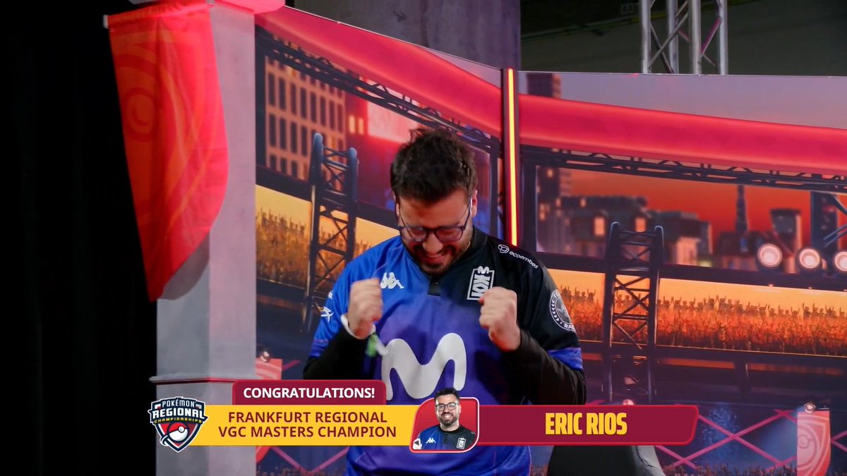 playpokemon's tweet photo. Congratulations to Eric Rios, your 2027 #PokemonVGC Frankfurt Regional Champion! 🏆 https://t.co/KZ9ZBPFhA2