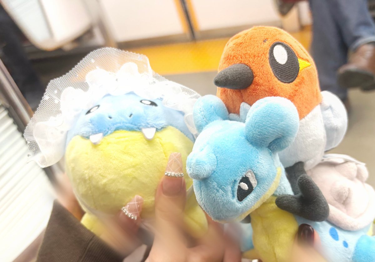 182_okami's tweet photo. 今日は、ポケカ当選した友達に付き添いでポケセン行って、ヌメラお迎えして、友達とぬい活してきた🎶
推しポケのぬいが増えてきて嬉しい🥰
ポケぬい活念願で楽しかった(՞ . .՞)𓈒𓂂𓏸♡ https://t.co/kxFYZnESTt