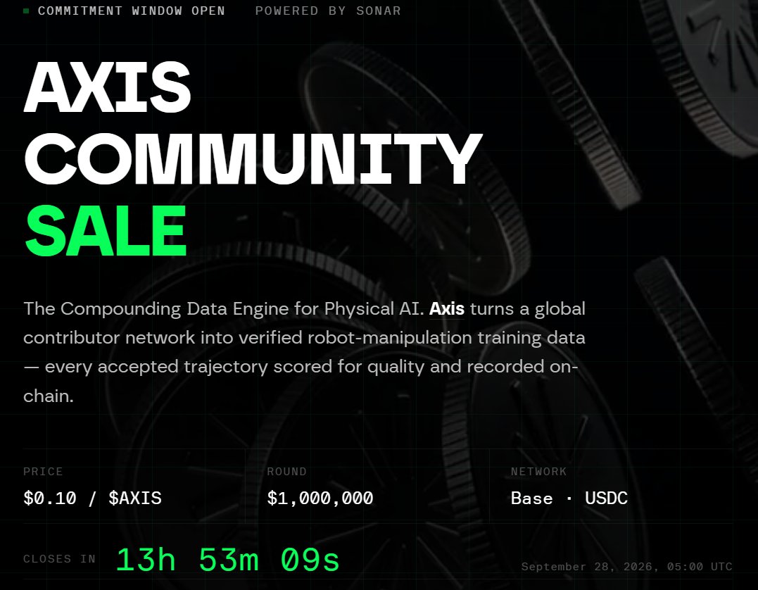 vr_karna's tweet photo. #Axis community sale lasts next 13 hours
168% oversubscribed..
#axis is the physical AI https://t.co/7qMJJffFXo