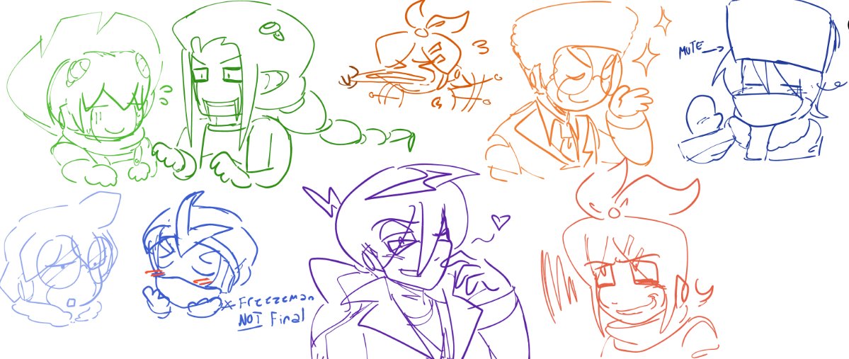 Arcadegutzzz's tweet photo. Gijinka doodles https://t.co/3QQXq2ehFk
