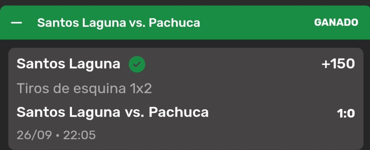 HF_Picks's tweet photo. Ayer ganamos este pick , excelente momio , seguimos sumando 💪 
#FreePick #Apuestas #Picks https://t.co/FaPyDraHhz