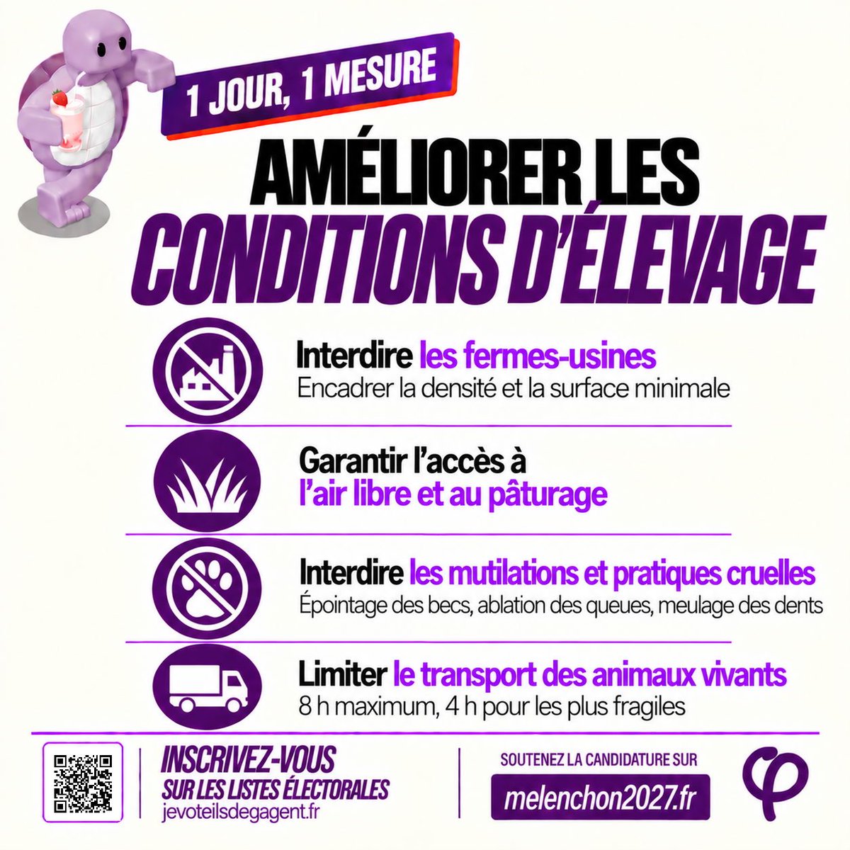 RoureLaurie's tweet photo. 🐢Un Jour Une Mesure du programme #LFI🐢

#Melenchon2027 https://t.co/jGcjJT7aoS