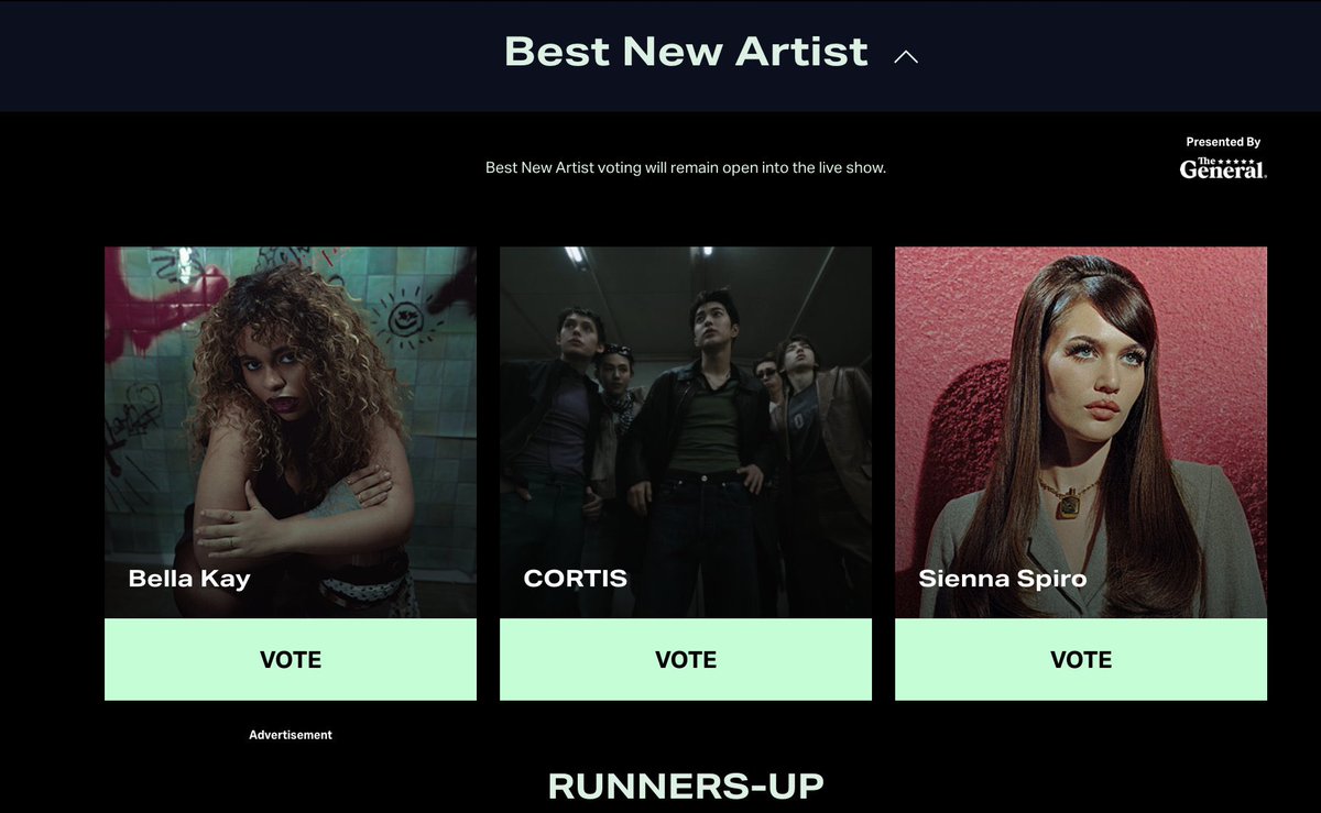 mrtinkitty's tweet photo. CORTIS IS TOP 3 IN THE BEST NEW ARTIST CATEGORY 🥹🥹 https://t.co/YspctRnBlq